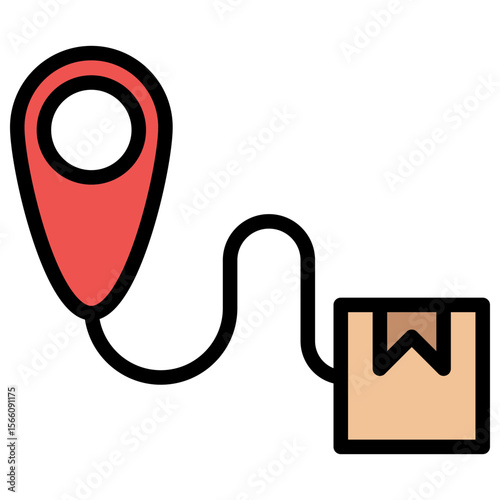 Order Tracking icon vector image. Can be used for Digital Retail.