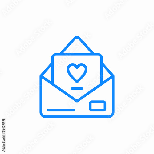 love letter icon sign vector