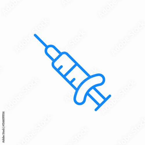 medical syringe icon sign vector
