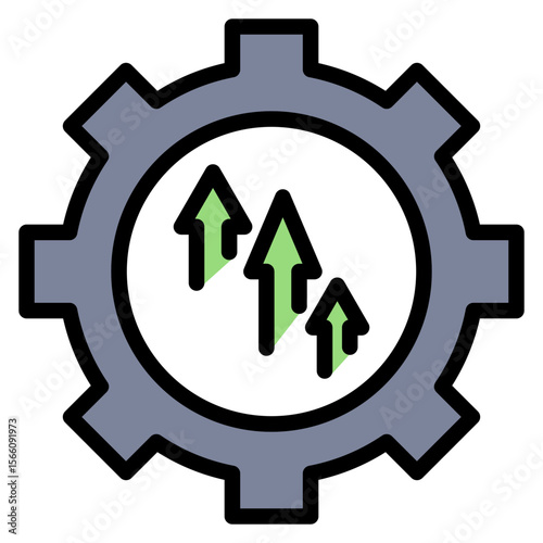 Continuous Improvement icon vector image. Can be used for Project Assesment.
