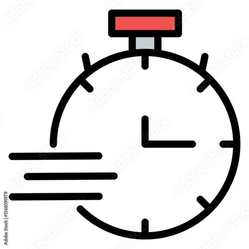 Deadline icon vector image. Can be used for Project Assesment.