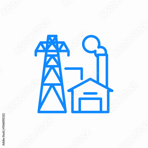 power plant icon sign vector