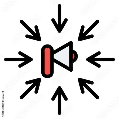 Advertising Impact icon vector image. Can be used for Survey.