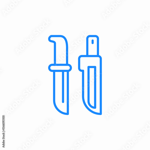 throwing knives icon sign vector