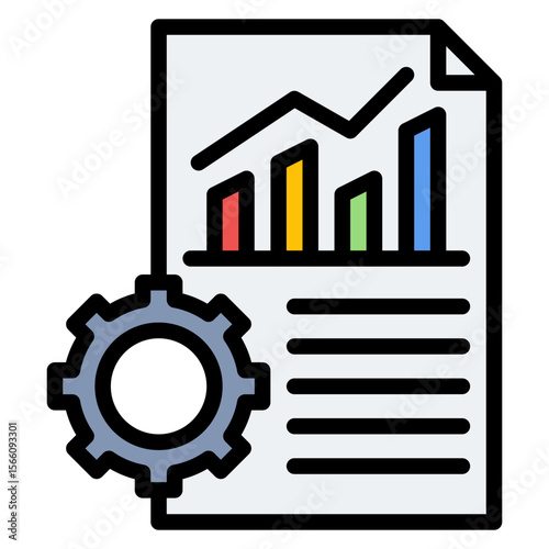 Business Performance icon vector image. Can be used for Business Performance.