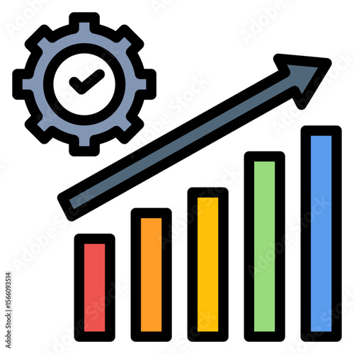 Efficiency icon vector image. Can be used for Business Performance.
