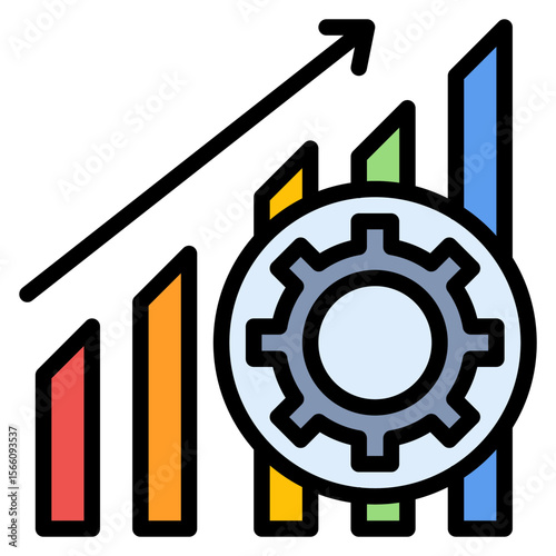 Productivity icon vector image. Can be used for Business Performance.
