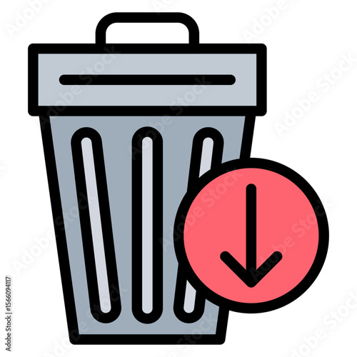 Waste Reduction icon vector image. Can be used for Mass Production.