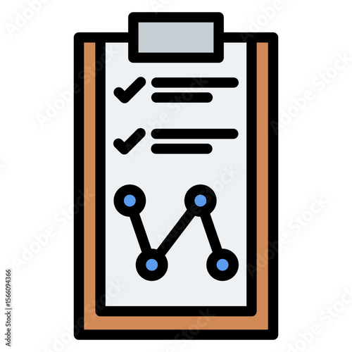 Results icon vector image. Can be used for Action Plan.