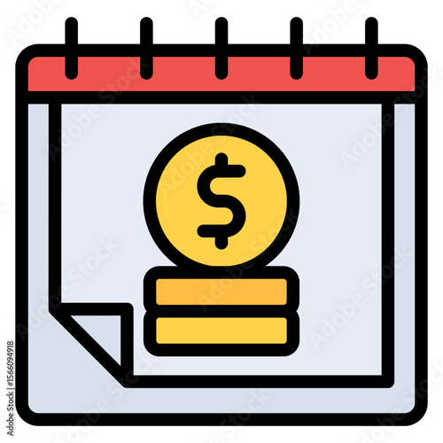 Installment Plan icon vector image. Can be used for Loan.