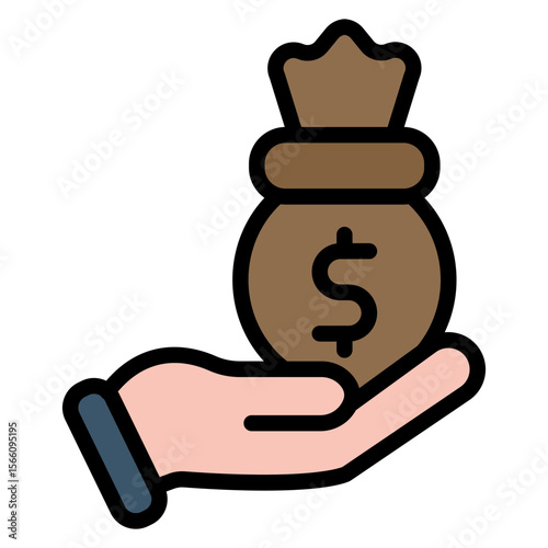 Personal Loan icon vector image. Can be used for Loan.