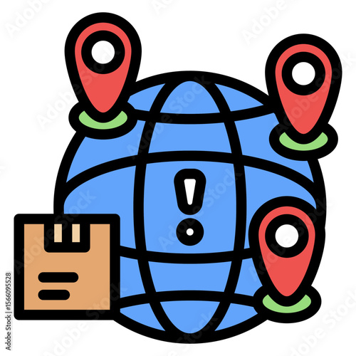 Supply Chain Resilience icon vector image. Can be used for Operations Management.