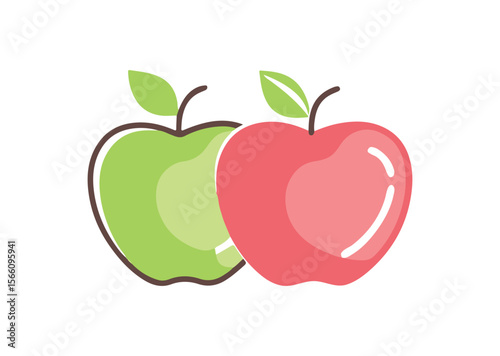 Apple Vector, Apple Icon Illustration