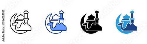 Eid Al-Adha icon sheet multiple style collection