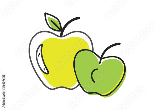 Apple Vector, Apple Icon Illustration