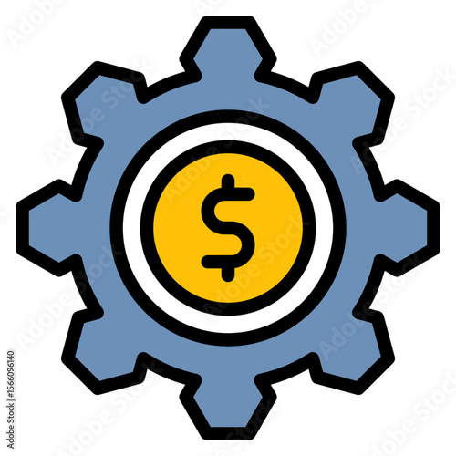 Finance Management icon vector image. Can be used for Freelancer.