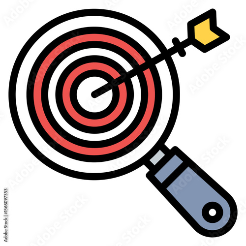 Targeted Search icon vector image. Can be used for Headhunting.