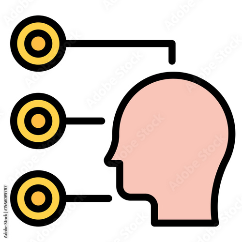 Sensory Stimulation icon vector image. Can be used for Elderly Care.