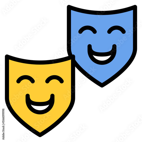 Comedy icon vector image. Can be used for Movie Genres.