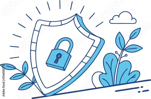 Cyber Security Icon for Digital and Technology Projects. High Quality Cyber Security Icon for IT and Business Use. Modern Cyber Security Icon for Data Privacy and Protection