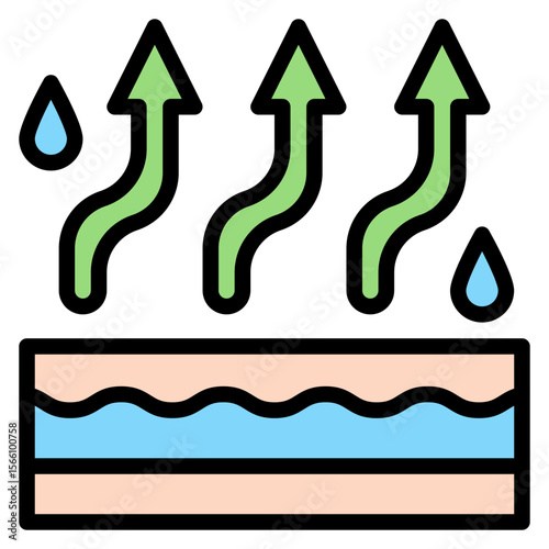 Dehydration icon vector image. Can be used for Water Crisis.