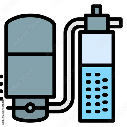 Aeration icon vector image. Can be used for Water Treatment.
