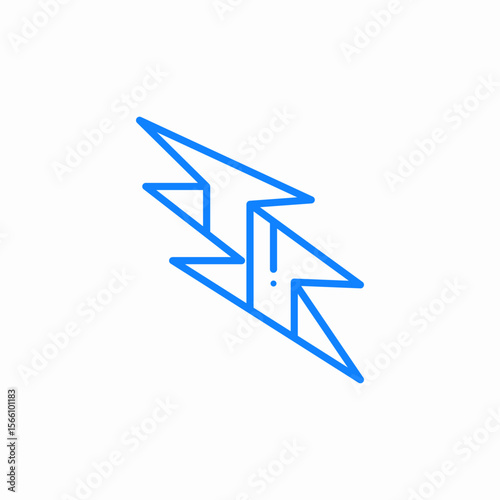 flash storm icon sign vector