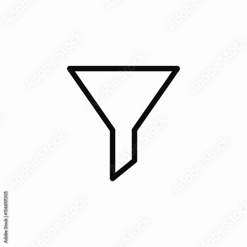 funnel filter icon sign vector