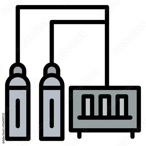 Curing Chamber icon vector image. Can be used for Additive Maufacturing.