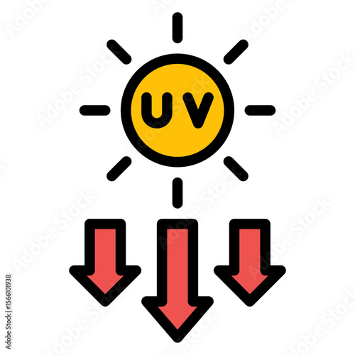 UV Light Source icon vector image. Can be used for Additive Maufacturing.