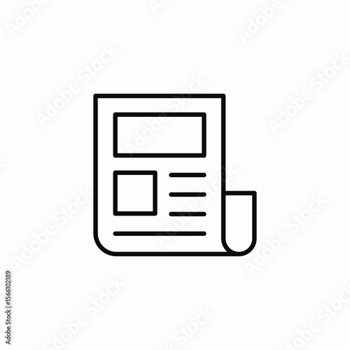 newspaper news paper icon sign vector