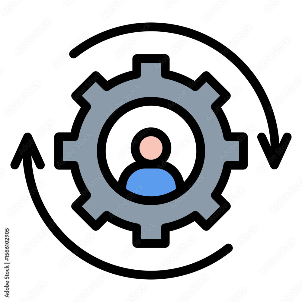Change Management icon vector image. Can be used for Business Risks. Change Management icon vector image. Can be used for Business Risks.