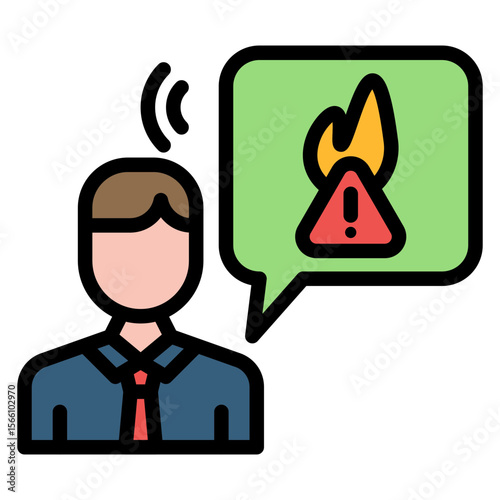 Employee Misconduct icon vector image. Can be used for Business Risks.