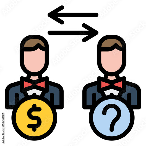 Insider Trading icon vector image. Can be used for Business Risks.