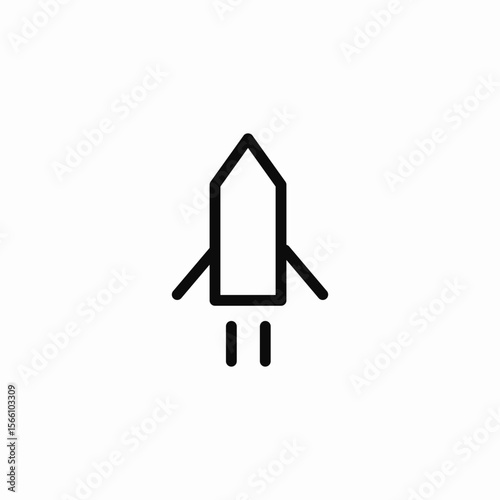 spacecraft shuttle icon sign vector