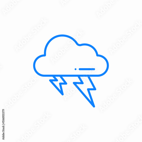 storm flash cloud icon sign vector