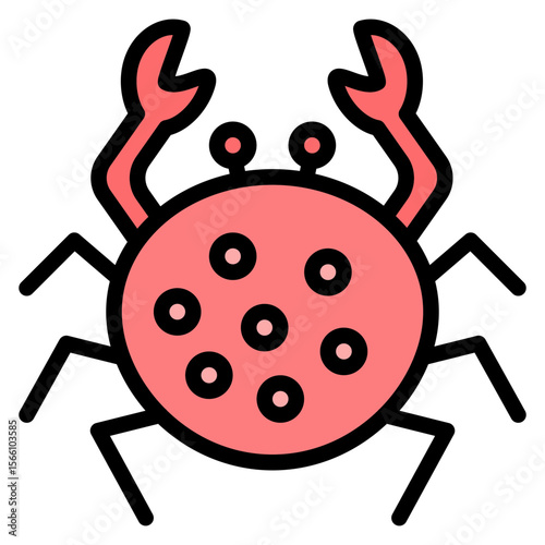 King Crab icon vector image. Can be used for Fish and Seafood.