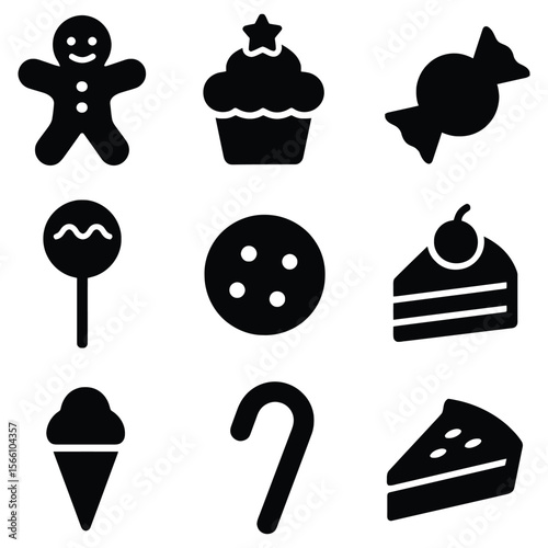 Sweet treats collection gingerbread man cupcake
