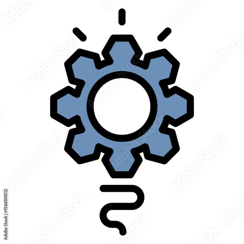 Innovation icon vector image. Can be used for Organization.