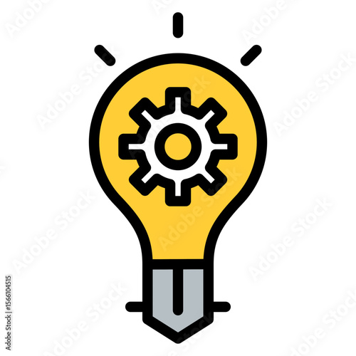 Idea Generation icon vector image. Can be used for Organization.