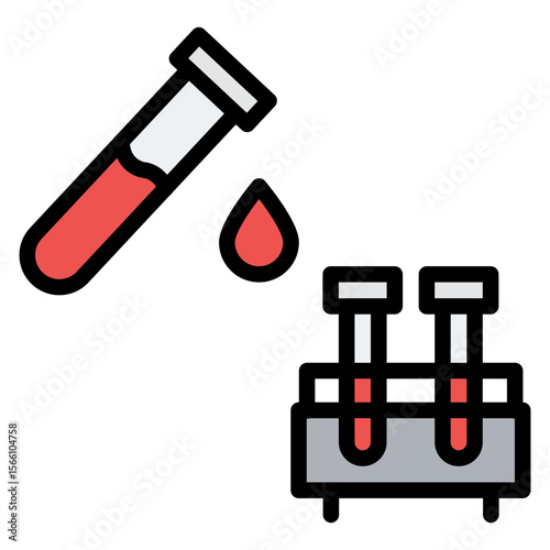 Blood Test icon vector image. Can be used for Tuberculosis.