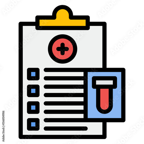 Health Report icon vector image. Can be used for Tuberculosis.