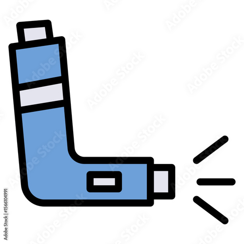 Inhaler icon vector image. Can be used for Tuberculosis.