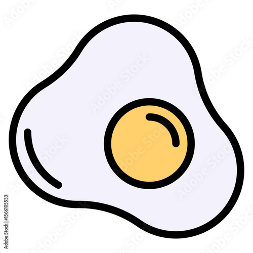 Fried Egg icon vector image. Can be used for Brunch.