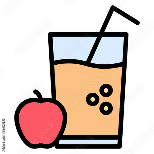 Fruit Smoothie icon vector image. Can be used for Brunch.