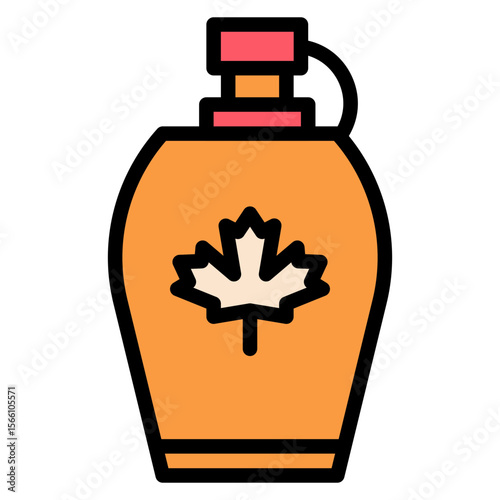 Maple Syrup icon vector image. Can be used for Brunch.