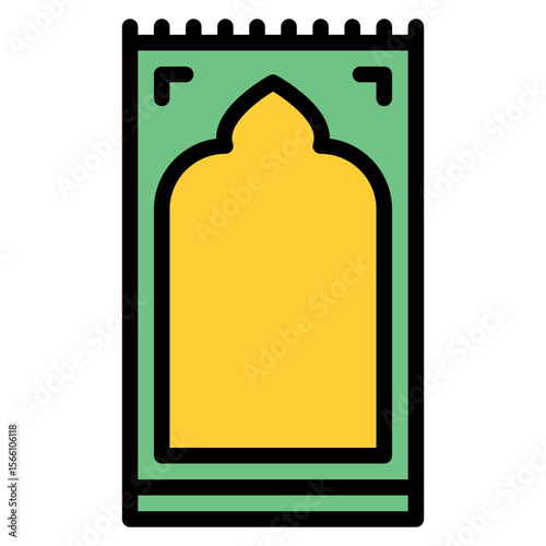 Prayer Rug icon vector image. Can be used for Islamic New Year.
