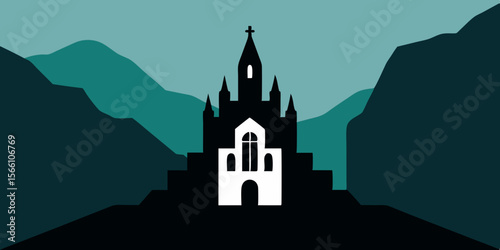 A Cathedral Built Into A Mountainside Hollow And Silent