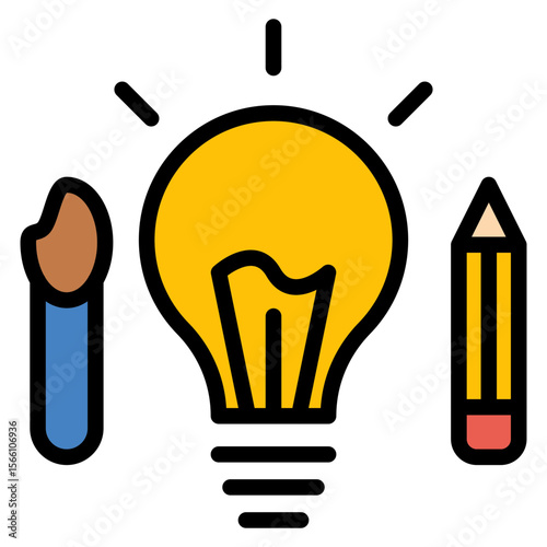 Creativity icon vector image. Can be used for Thought Leadership.