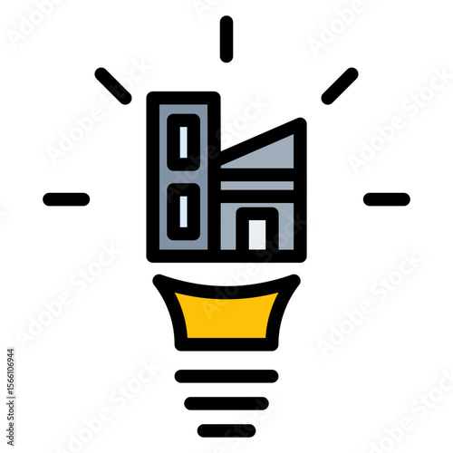 Industry insight icon vector image. Can be used for Thought Leadership.